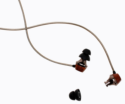 ALN 2.0 In-ear WoodHeadphones - Gunmetal