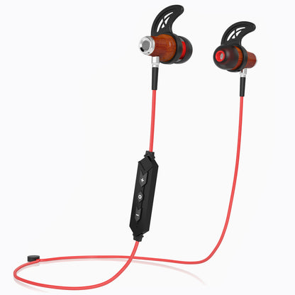 NRG 2.0 Bluetooth Wireless In-ear Wood Headphones - Red