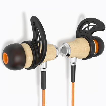 NRG 2.0 Bluetooth Wireless In-ear Wood Headphones - Orange