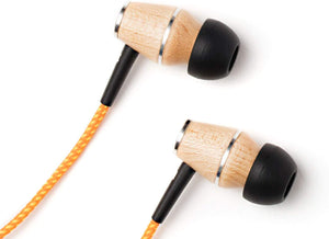 XTC In-Ear Wood Headphones - Orange