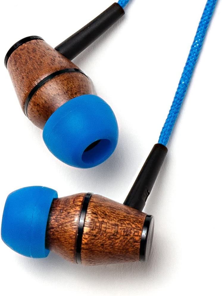 XTC In-Ear Wood Headphones - Blue