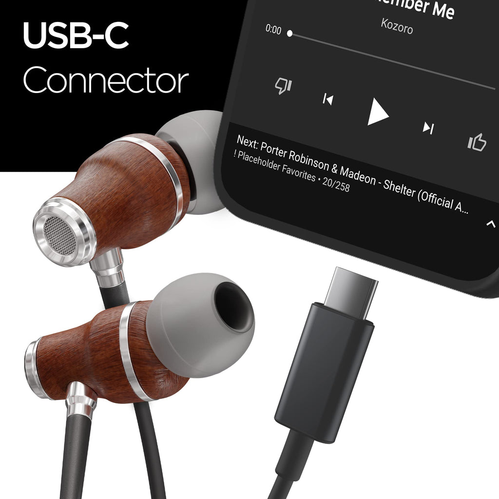 Symphonized USB C - USB C Earbuds Wired, Ea