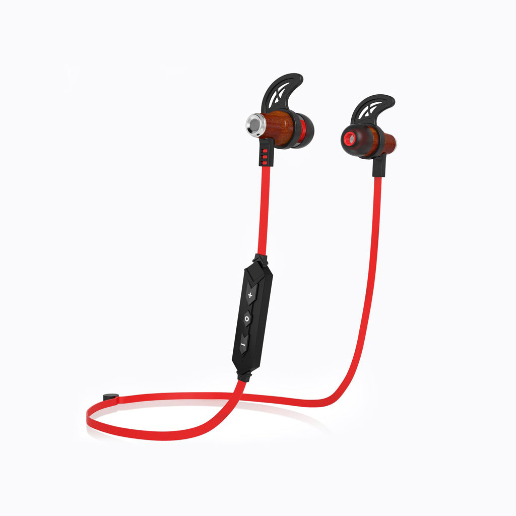 Symphonized NRG Bluetooth Wireless Wood in-Ear Noise-isolating Headphones, Earbuds, Earphones with Mic & Volume Control