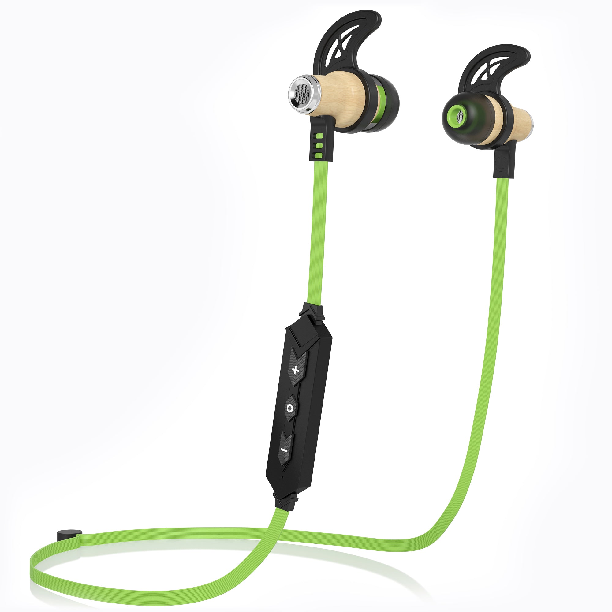 Symphonized NRG Bluetooth Wireless Wood in-Ear Noise-isolating Headphones, Earbuds, Earphones with Mic & Volume Control