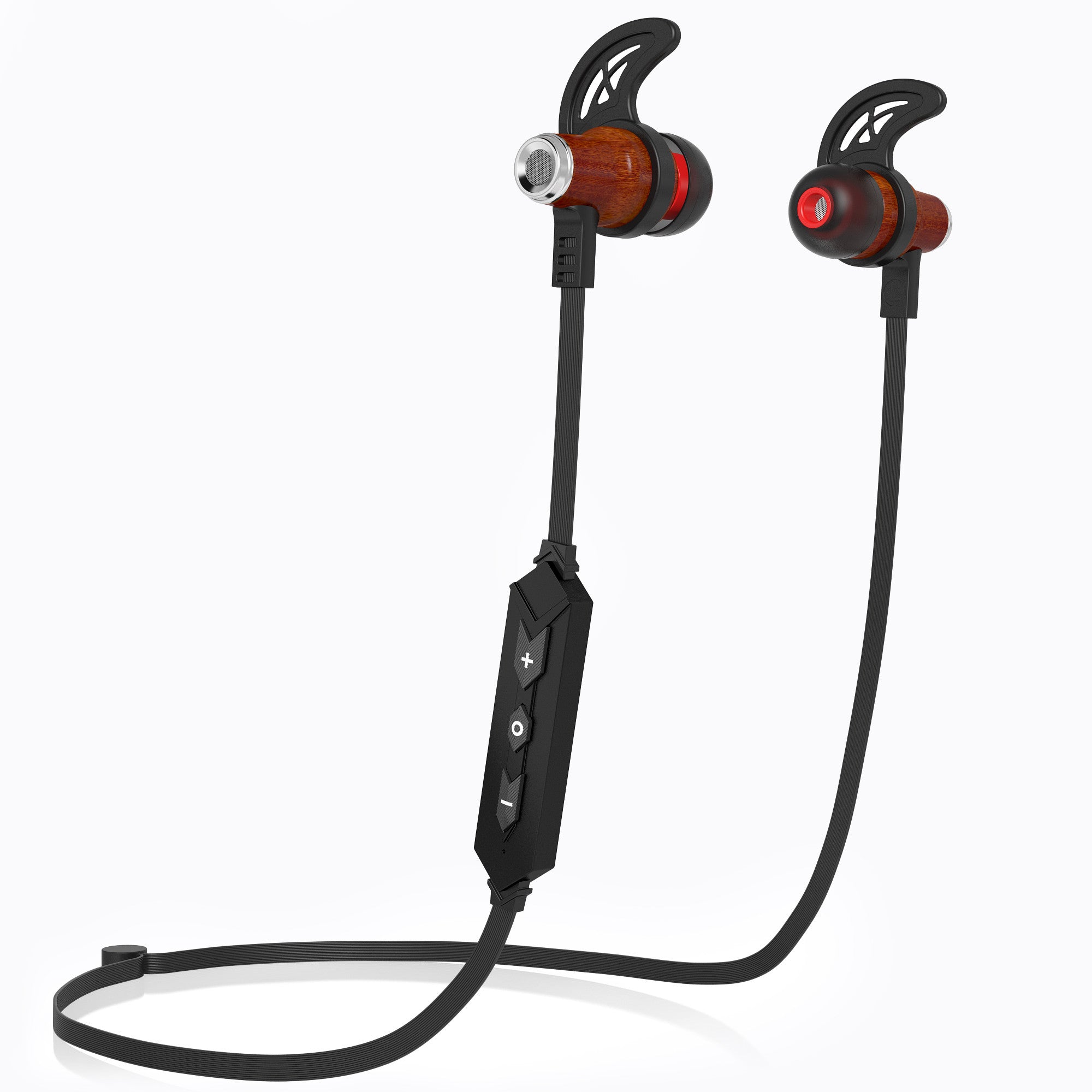 Symphonized NRG Bluetooth Wireless Wood in-Ear Noise-isolating Headphones, Earbuds, Earphones with Mic & Volume Control